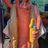 mascot at Off The Leash Chicago in Portland