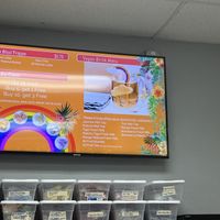 Vegan menu  at TeaStori in Gainesville