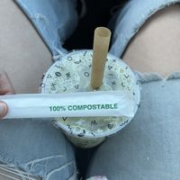 Compostable boba straws!  at TeaStori in Gainesville