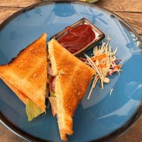 Pilztoast  at Hermit's Restaurant in Dhigurah