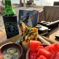 Breakfast tofu burrito   at Bubbles Restaurant in 