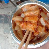 White laphing with soup at Laphing Stall  in Dharamshala