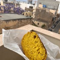 homemade sourdough bread (turmeric one) - no turmeric taste, just the color 💛 at Loaf in Gzira