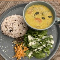 Green curry soup plate   at THE STORK in Kawasaki