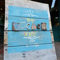 Beachy sign   at My Secret Cafe In Town in Chiang Mai