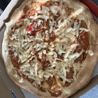 Sausages pizza  at Don Pepe in Esztergom