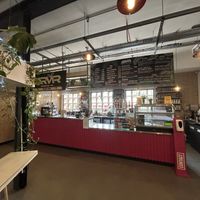 View of ordering area and current menu as of 04 April 2024  at Armr Cafe Kitchen in Manchester