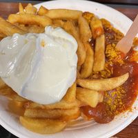 Currywurst + Fries  at Wurstdurst in Nuremberg