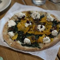 Butternut squash pizza VEGAN  at True Food Kitchen in Scottsdale