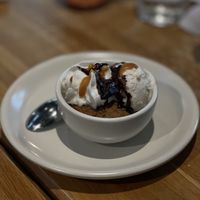 Vegan cookie and ice cream   at True Food Kitchen in Scottsdale