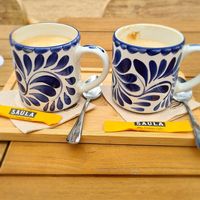 Coffee with oat milk at O96 in Mallorca