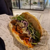 Yummy pita at Veganitas in Bern