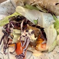 Tempeh pitas at Veganitas in Bern