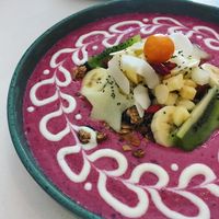 Third eye smoothie bowl  at Balino Yoga Café  in Sevilla