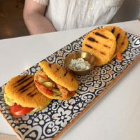 Arepas  at Balino Yoga Café  in Sevilla