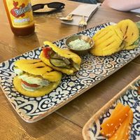 Arepas  at Balino Yoga Café  in Sevilla