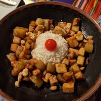 Eggplant dish at PSI in Lisbon