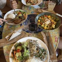 Main dishes … all 🌱 vegan.. myself loved the homemade Seitan ❤️  at PSI in Lisbon