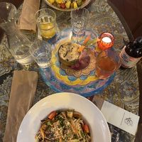 The pad thai and yellow curry for mains  at PSI in Lisbon