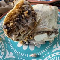 Fish burrito is tofu insidee  at Sugar Taco in Long Beach