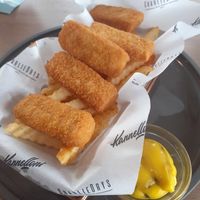 Vegan fish and chips at Kannelloni Beach in Juist