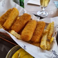 Fish & Chips (vegan) at Kannelloni Beach in Juist