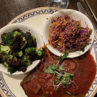Schnitzel, broccoli, and slaw    at The Rathskeller in Elkridge