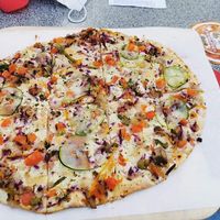 Der vegane Flammkuchen at Minigolf Giengen in Giengen An Der Brenz