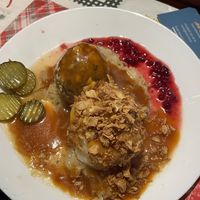 Tirolerknödel und Grammelknödel  at Jablonski's in Vienna