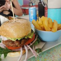 Vegan beyond burger at Buah in Ibiza