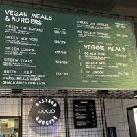 Vegane Auswahl  at Bastard Burgers - Kungsgaten in Vaxjo
