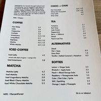 Drinks menu   at One Percent Forest in Liverpool