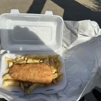   at The Front Fish and Chips in Newbiggin-by-the-sea