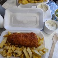 We are not 100% vegan so also had the homemade tartare sauce at The Front Fish and Chips in Newbiggin-by-the-sea