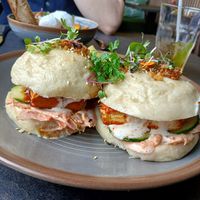 Nicole’s Adobo Bao, vegan option at Arán Artisan Bakery & Bistro in Kilkenny