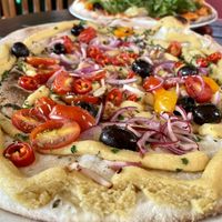 Pizza Marrakesch at Burg Brasserie in Vaduz