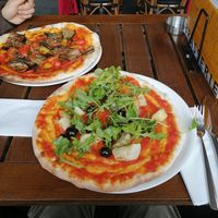 Lecce pizza at Burg Brasserie in Vaduz