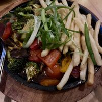 Saltado w brócoli   at Señor Bear in Denver