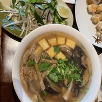 Mushroom pho  at Happy Flower Eatery and Boba in Sunnyvale