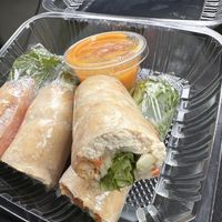 Tofu spring rolls, I think they were called Winter Rolls. So good!  at Happy Flower Eatery and Boba in Sunnyvale