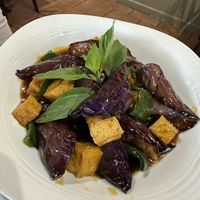 Eggplant & tofu  at Happy Flower Eatery and Boba in Sunnyvale