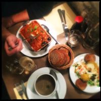 cassoulet, lentil soup  at Le Grenier de Notre Dame in Paris