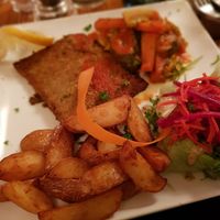 Seitan with vegetables at Le Grenier de Notre Dame in Paris
