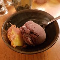 Cocoa ice cream at Le Grenier de Notre Dame in Paris