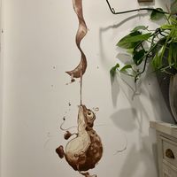 A bit of whimsy in the bathroom    at Le Grenier de Notre Dame in Paris