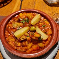 Four wedges and beanz at Le Grenier de Notre Dame in Paris
