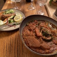 Lentils with a salad   at Le Grenier de Notre Dame in Paris