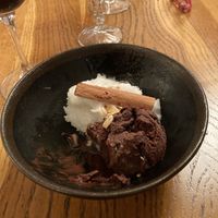 Rose and cocoa Sorbet  at Le Grenier de Notre Dame in Paris