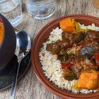 Sweet potato curry  at Le Grenier de Notre Dame in Paris