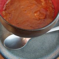 Vegan mafé (African food) at Le Grenier de Notre Dame in Paris